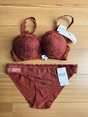 NWT Simone Perele push up bra and panty